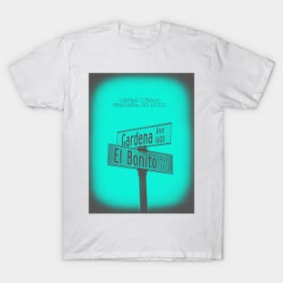 Gardena Avenue & El Bonito Avenue PIXY, Glendale, California by Mistah Wilson T-Shirt